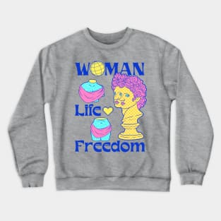 "Just A Girl Who Chooses Happy And Freedom In Life " Crewneck Sweatshirt